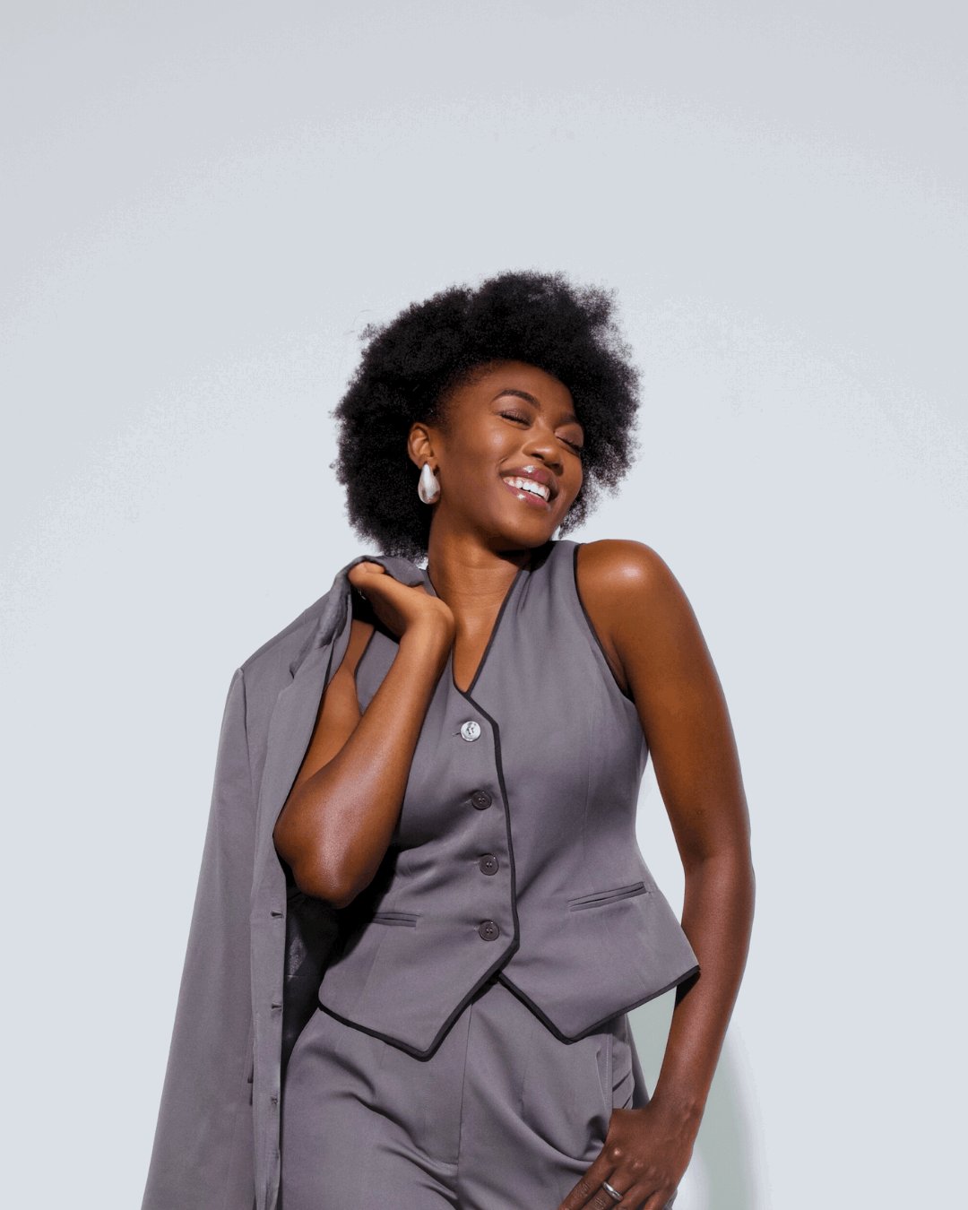 The Saja Tailored High-Neck Waistcoat