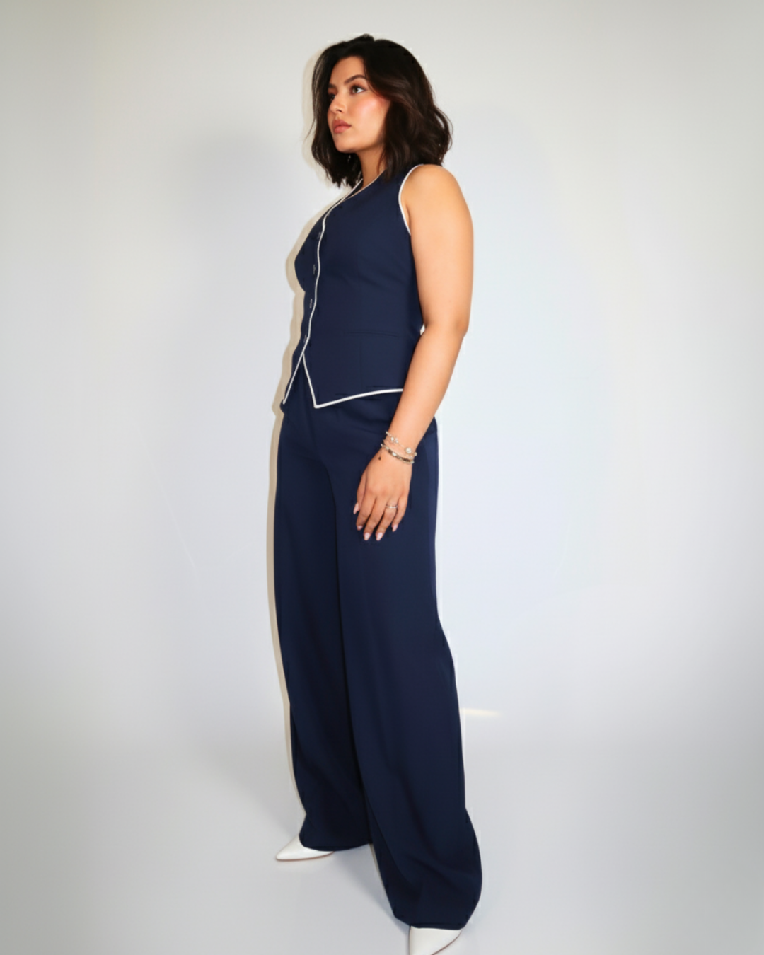 The Aurora Tailored High-Neck Waistcoat