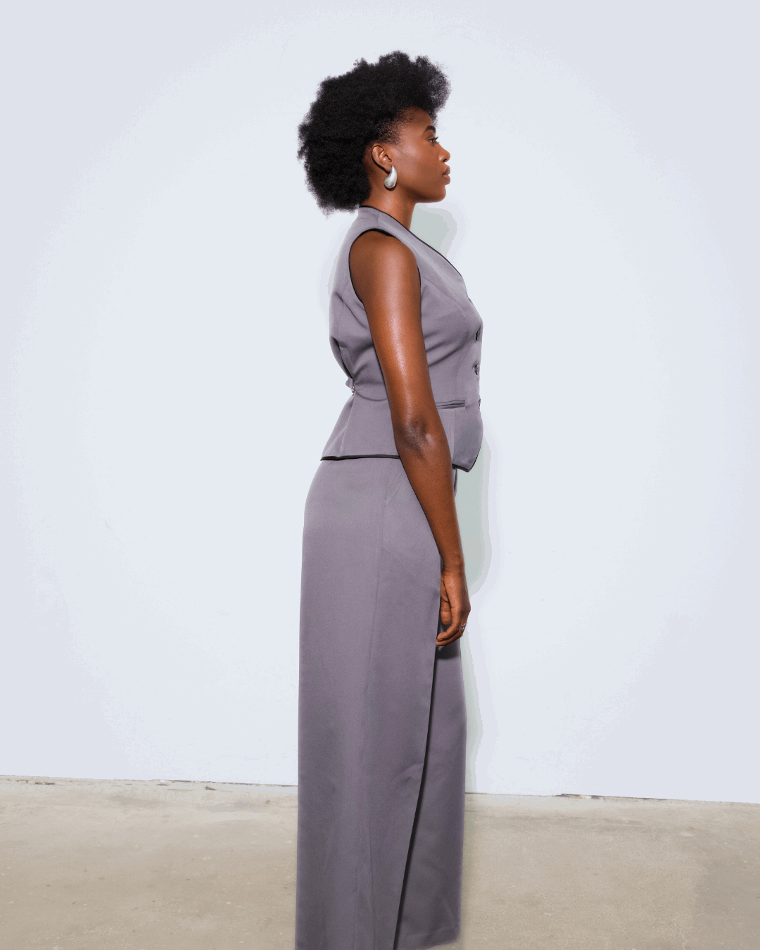 The Saja High-Waisted Wide-Leg Trousers
