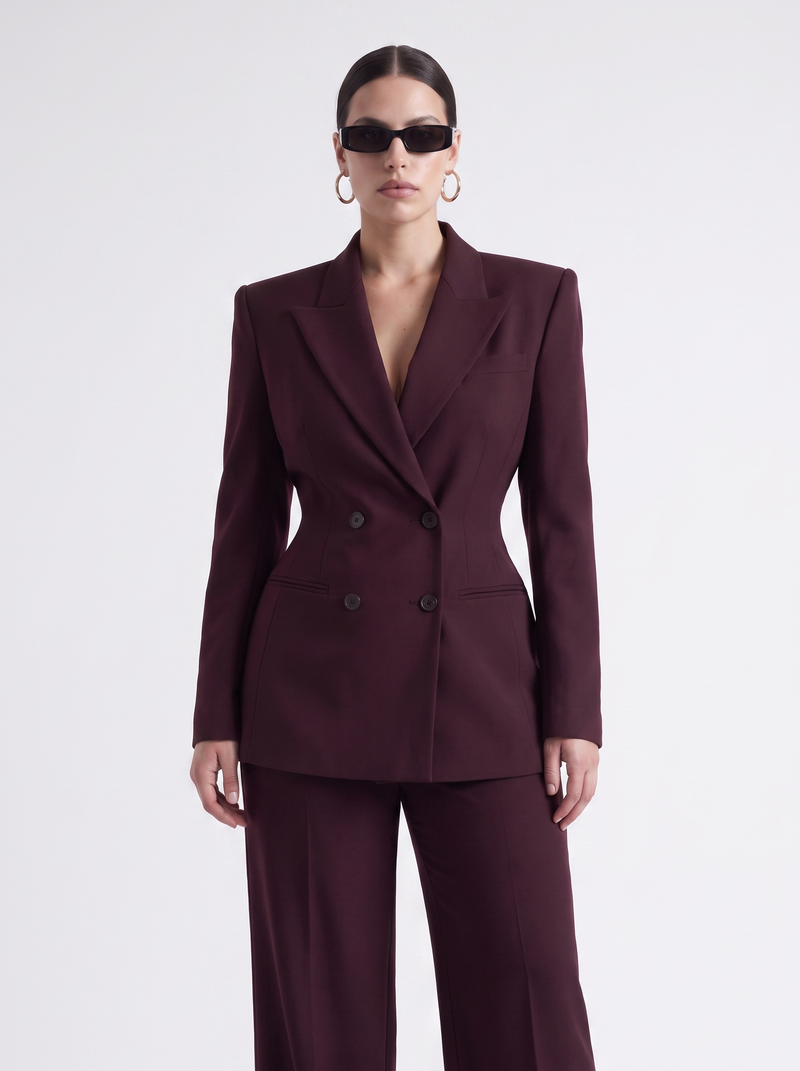 The Farah Blazer, Burgundy