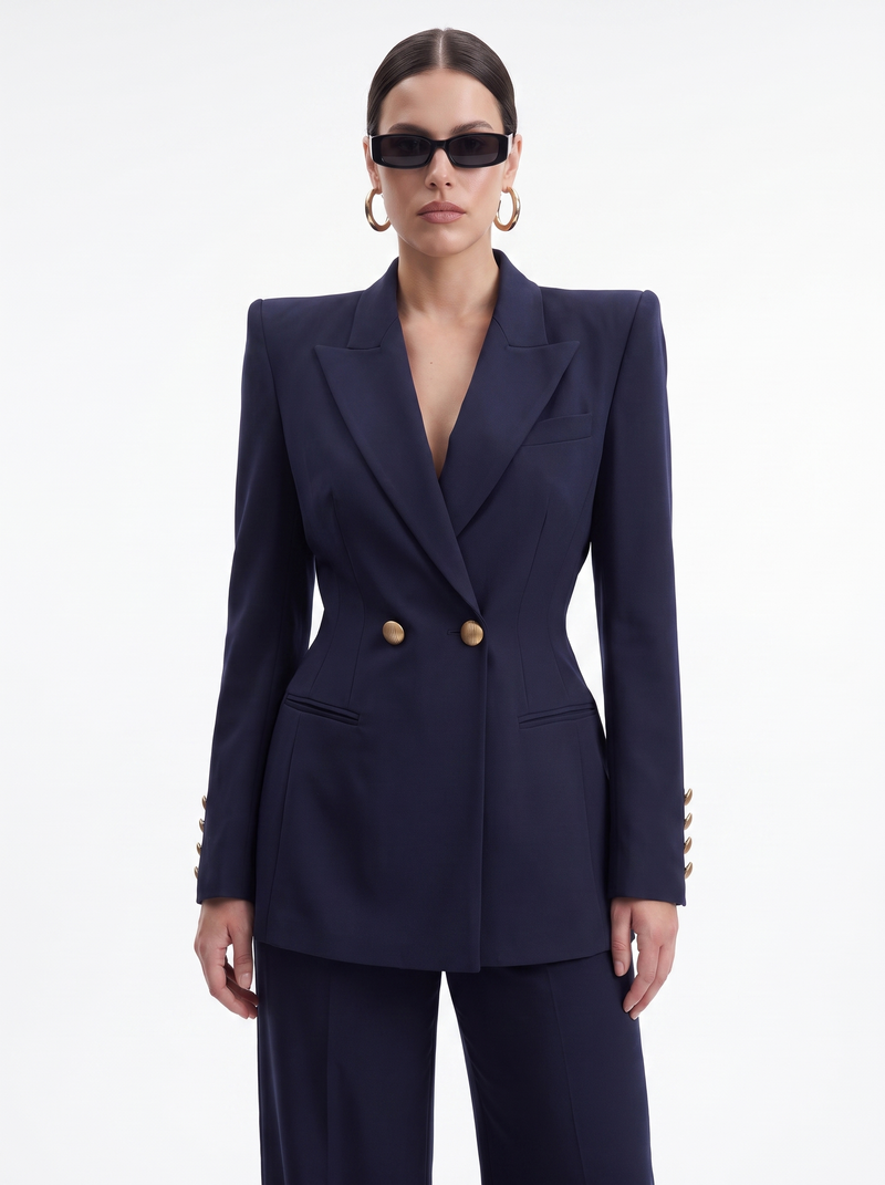 The Amara Aureate Blazer, Navy
