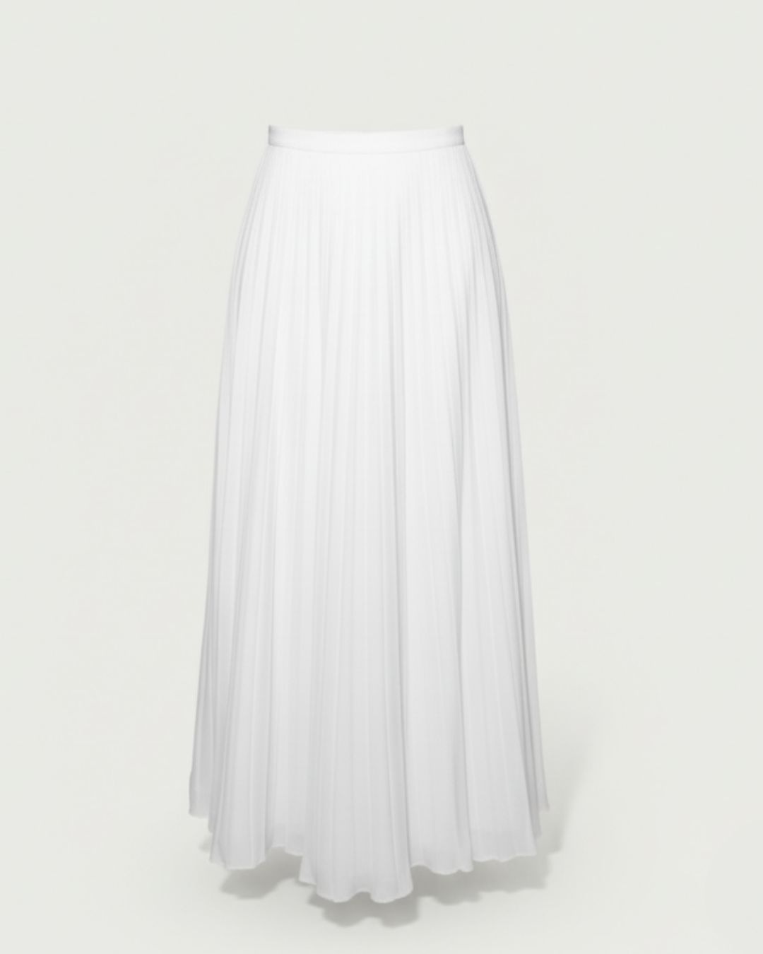 The Zahra White Tailored Skirt