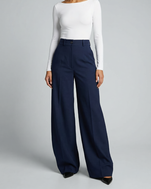 The Aurora High-Waisted Wide-Leg Trousers