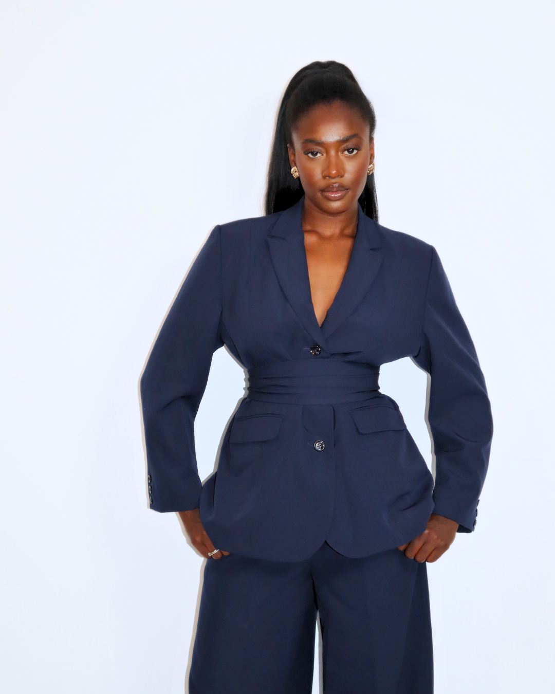 The Aurora Tailored Oversized Blazer with Belt