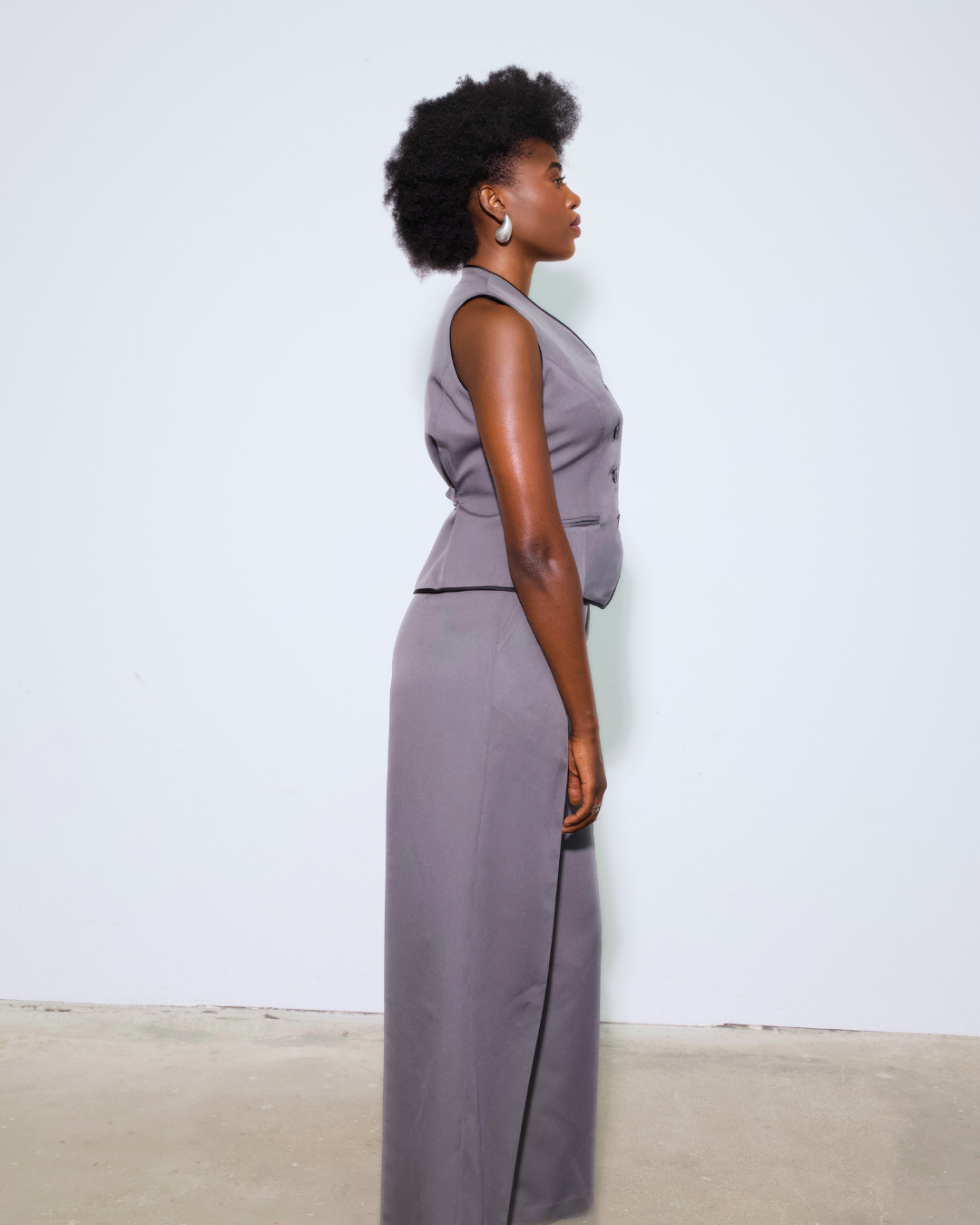 The Saja High-Waisted Wide-Leg Trousers