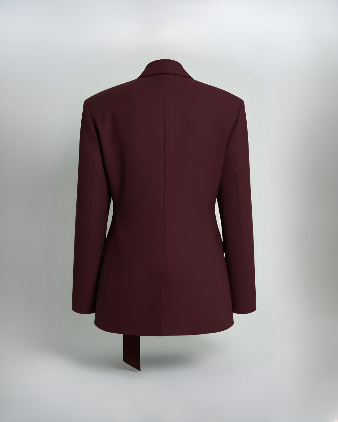 The Bordeaux Tailored Oversized Blazer with Belt
