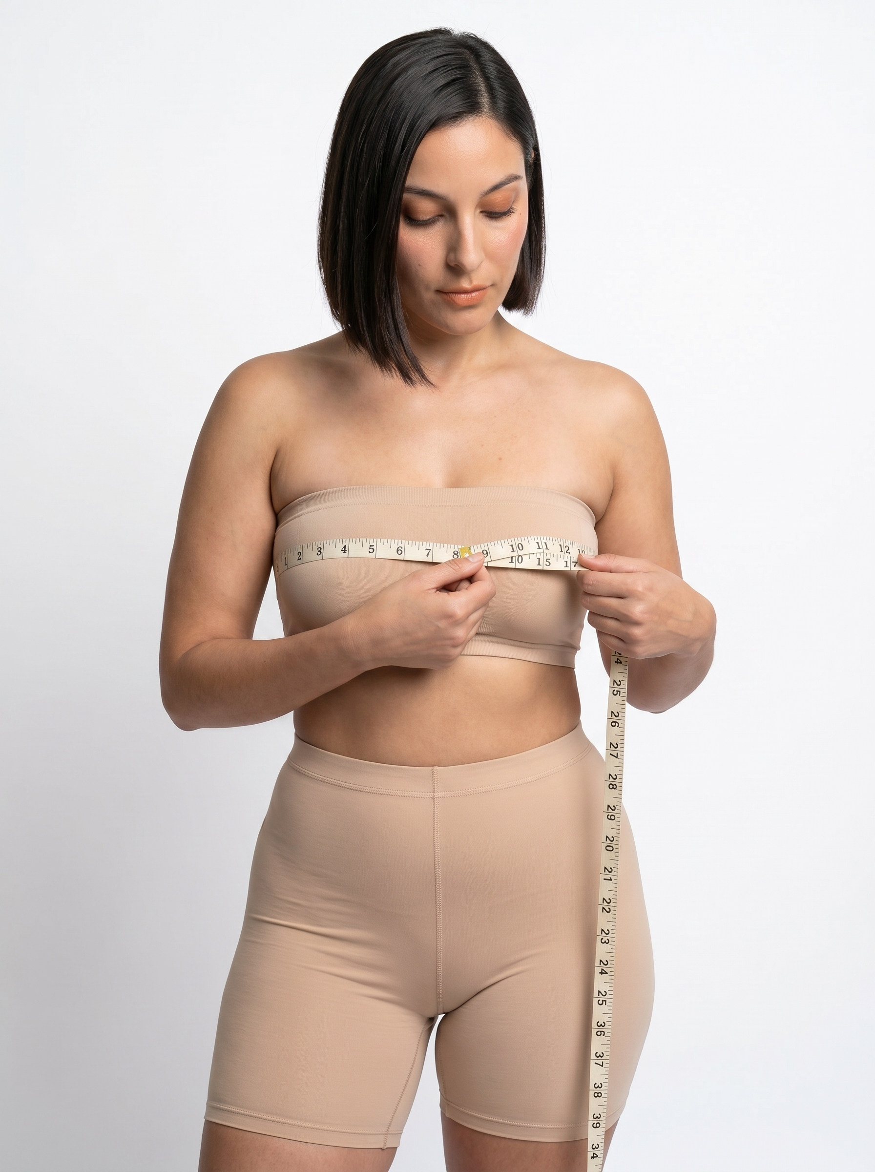 How to measure your bust — the tape level across the fullest part of the bust