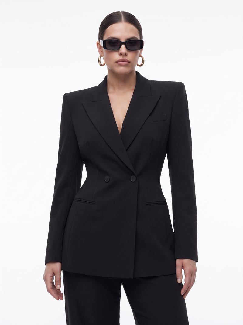 The Amara Blazer, Black