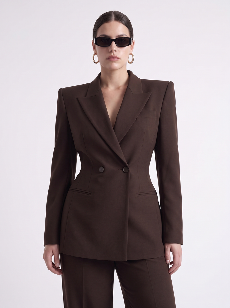 The Amara Blazer, Espresso