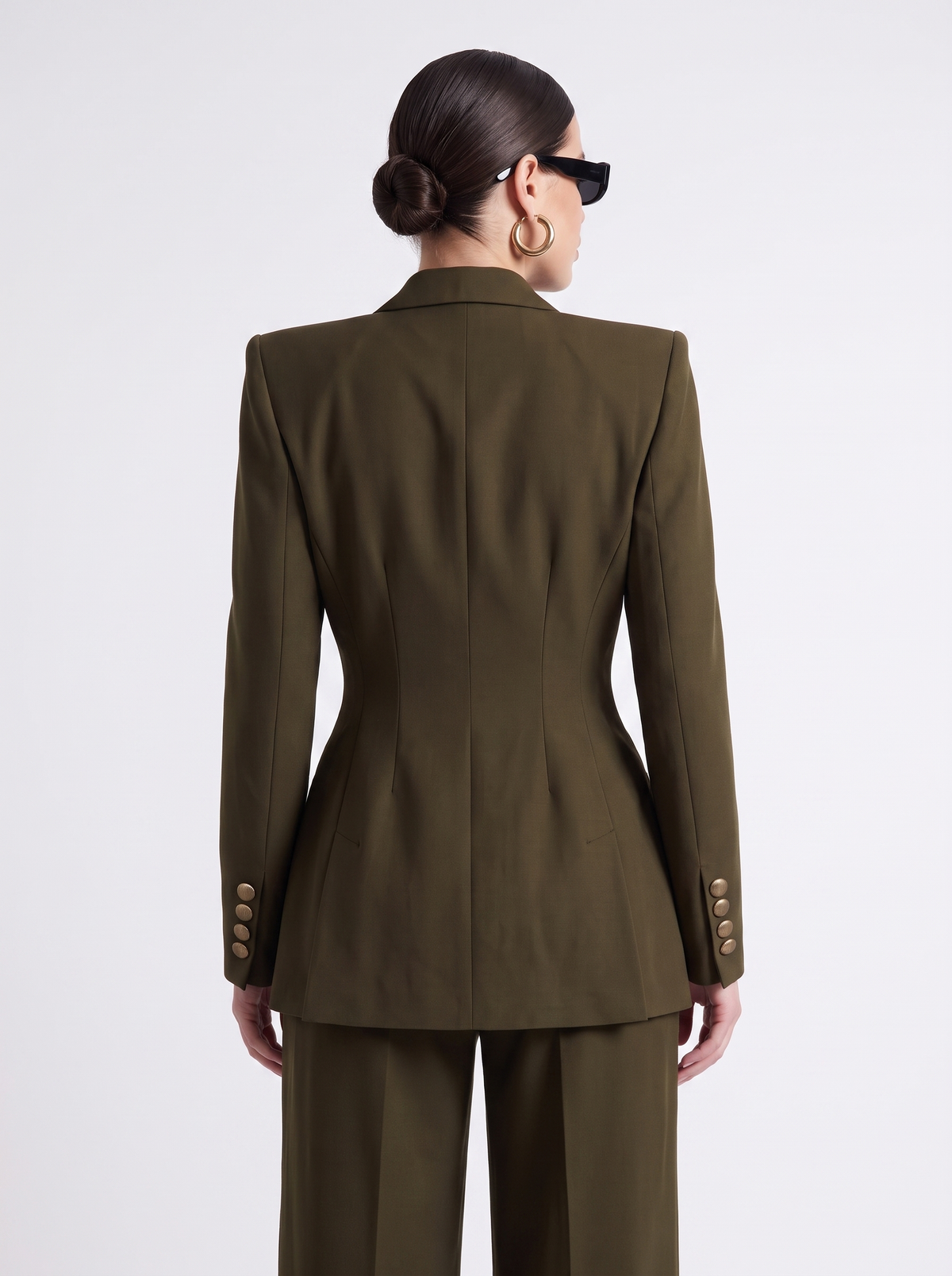 The Amara Aureate Suit in Olive
