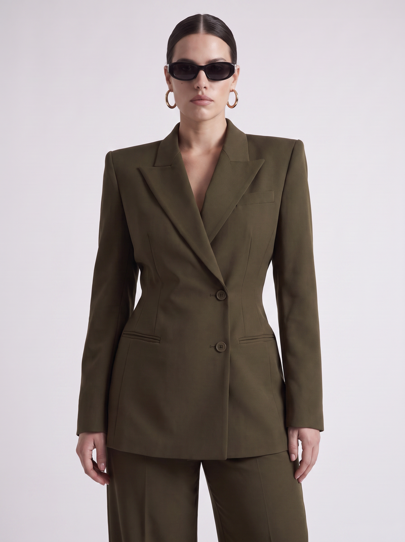 The Celeste Blazer, Olive