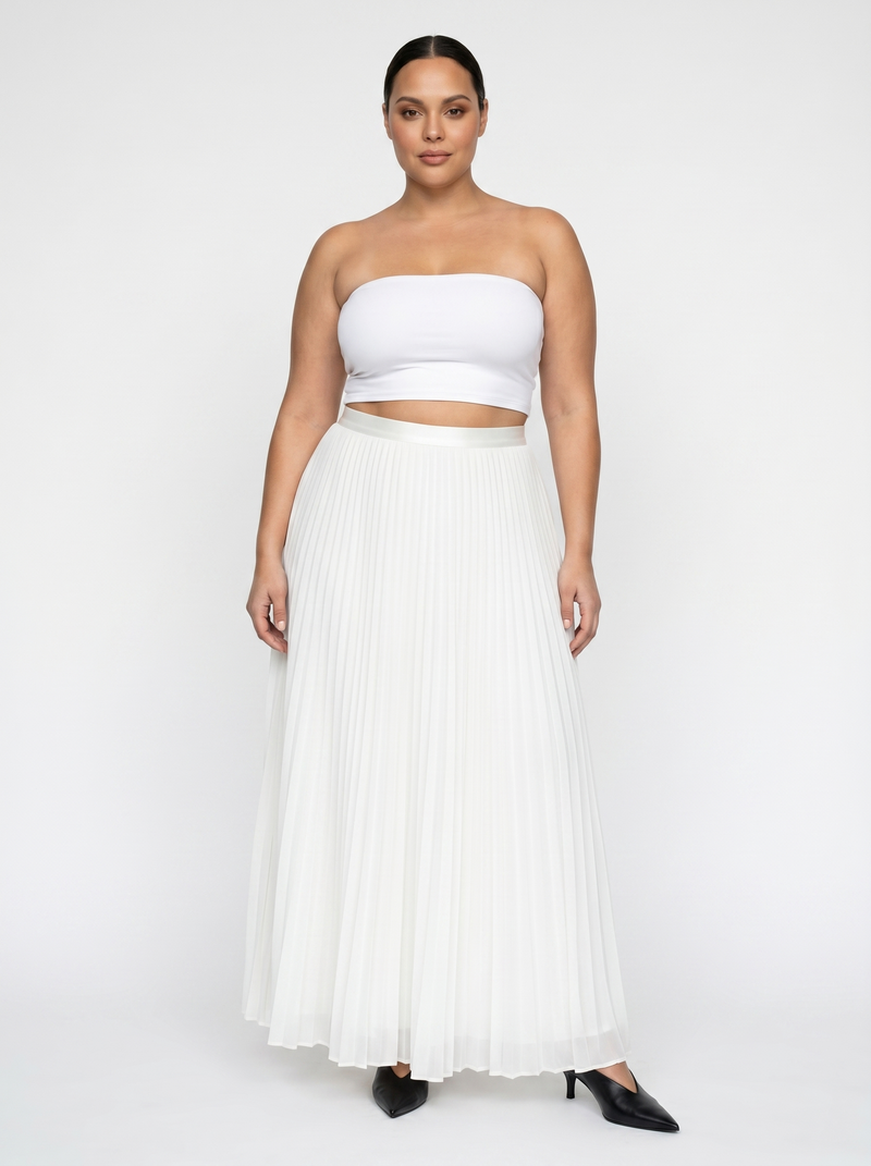 The Zahra White Skirt
